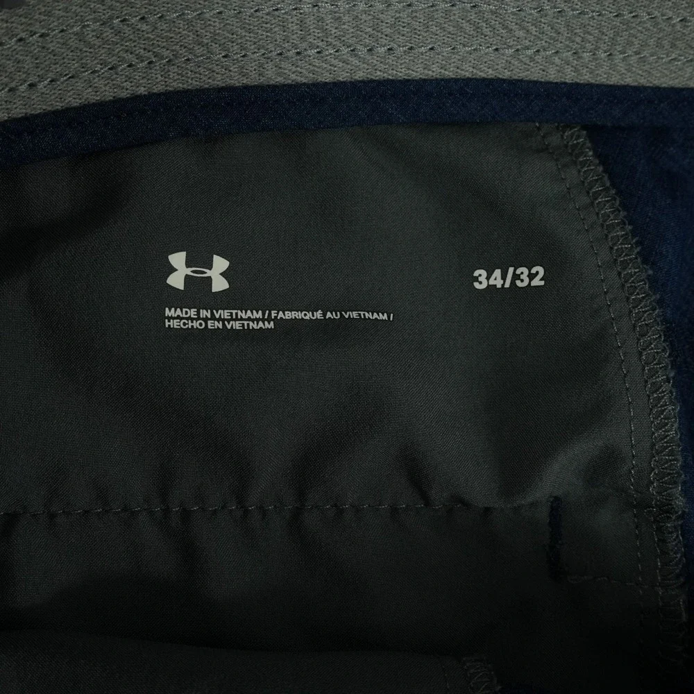 Under Armour Showdown Vent Taper Pant Mens 34x32 (32x31.5) Blue Performance Golf